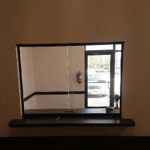 Framed reception window above a counter - Columbus, OH