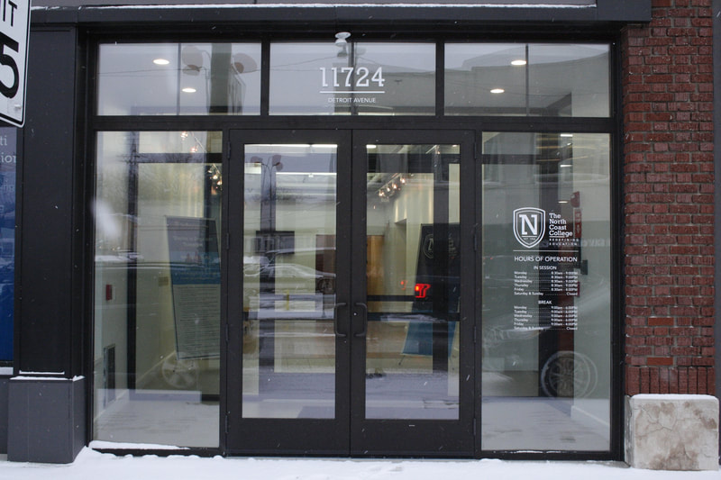 Pair of black anodized aluminum storefront entrance doors - Columbus, OH